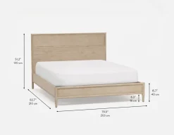 SAHARA minimalist scandinavian king size bed