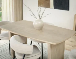 SAHARA solid acacia wood dining table 160 cm