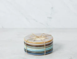 SAMARIA set of 4 ceramic coasters