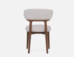 SEVILLE 100% leather mid-century dining chair