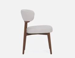 SEVILLE 100% leather mid-century dining chair