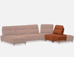 SIMON accent chair with adjustable backrest