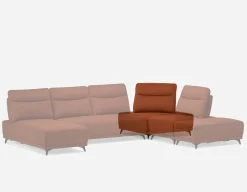 SIMON corner seat with adjustable backrest