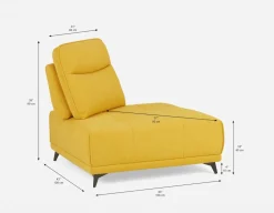 SIMON corner seat with adjustable backrest