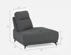 SIMON corner seat with adjustable backrest