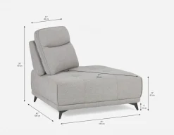 SIMON corner seat with adjustable backrest