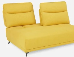 SIMON modern contemporary armless loveseat with adjustable backrest