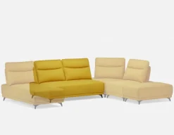 SIMON modern contemporary armless loveseat with adjustable backrest
