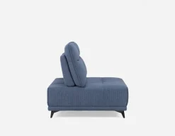 SIMON modern contemporary armless loveseat with adjustable backrest