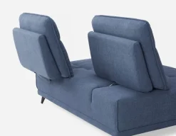 SIMON modern contemporary armless loveseat with adjustable backrest