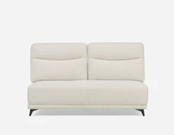 SIMON modern contemporary armless loveseat with adjustable backrest