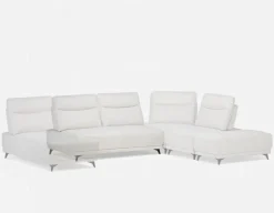 SIMON modern contemporary armless loveseat with adjustable backrest