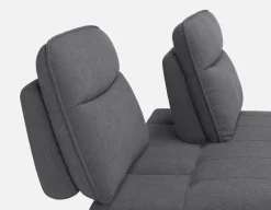 SIMON modern contemporary armless loveseat with adjustable backrest