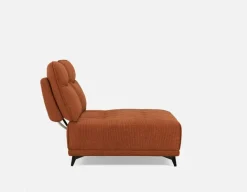 SIMON modern contemporary armless loveseat with adjustable backrest
