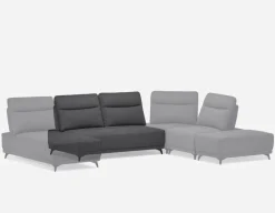 SIMON modern contemporary armless loveseat with adjustable backrest