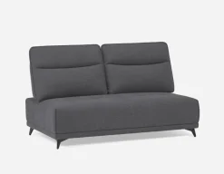 SIMON modern contemporary armless loveseat with adjustable backrest
