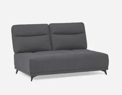 SIMON modern contemporary armless loveseat with adjustable backrest