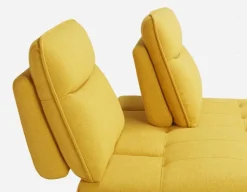 SIMON modern contemporary armless loveseat with adjustable backrest