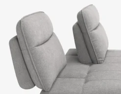 SIMON modern contemporary armless loveseat with adjustable backrest