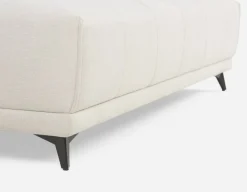 SIMON modern contemporary armless loveseat with adjustable backrest