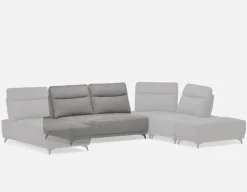 SIMON modern contemporary armless loveseat with adjustable backrest