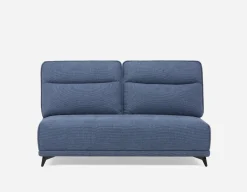 SIMON modern contemporary armless loveseat with adjustable backrest