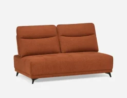 SIMON modern contemporary armless loveseat with adjustable backrest