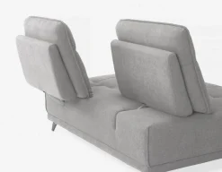 SIMON modern contemporary armless loveseat with adjustable backrest