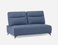 SIMON modern contemporary armless loveseat with adjustable backrest