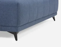 SIMON modern contemporary armless loveseat with adjustable backrest