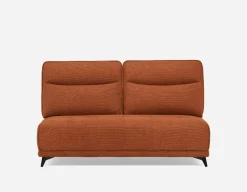 SIMON modern contemporary armless loveseat with adjustable backrest