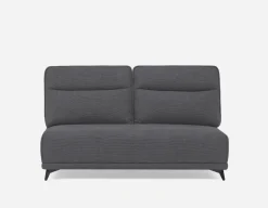 SIMON modern contemporary armless loveseat with adjustable backrest