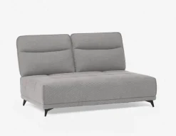 SIMON modern contemporary armless loveseat with adjustable backrest