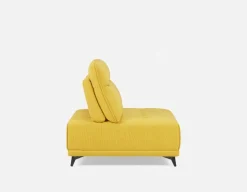 SIMON modern contemporary armless loveseat with adjustable backrest