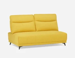 SIMON modern contemporary armless loveseat with adjustable backrest