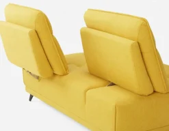 SIMON modern contemporary armless loveseat with adjustable backrest