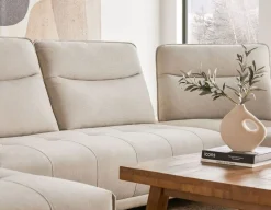 SIMON modern contemporary armless loveseat with adjustable backrest