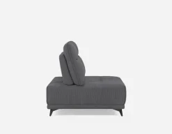 SIMON modern contemporary armless loveseat with adjustable backrest
