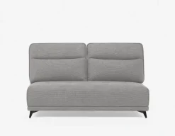 SIMON modern contemporary armless loveseat with adjustable backrest