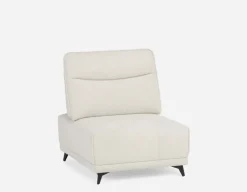 SIMON modern contemporary armless loveseat with adjustable backrest