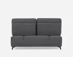 SIMON modern contemporary armless loveseat with adjustable backrest