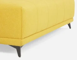 SIMON modern contemporary armless loveseat with adjustable backrest