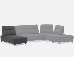SIMON modern contemporary lounger with adjustable backrest