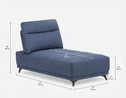 SIMON modern contemporary lounger with adjustable backrest