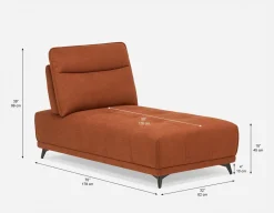 SIMON modern contemporary lounger with adjustable backrest