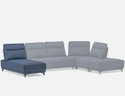 SIMON modern contemporary lounger with adjustable backrest