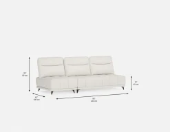 SIMON 2-pc modular interchangeable sofa