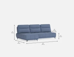 SIMON 2-pc modular interchangeable sofa