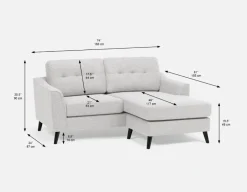 SIRINE interchangeable sectional sofa