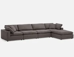SOFT contemporary 5-pc modular sectional sofa
